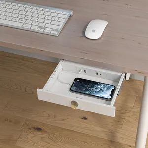 Office Organizer Schreibtisch zubehör unter dem Schreibtisch Ausziehbare Schublade mit Schloss und USB