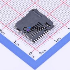 TF-012-C105 SD Card / Memory Card Connector SMD Connector Self-Return Type MicroSD Card (TF Card) Card Holder 1.8mm - Product Image 2