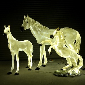 Estatuilla de animal de resina de <span class=keywords><strong>tamaño</strong></span> natural, estatua de pollo, luz led con motivo para <span class=keywords><strong>Villa</strong></span>, granja, decoración de jardín - Product Image 2