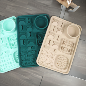 Juego de Manteles Individuales de Silicona con Forma de Manzana, Directo de Fábrica, Aptos para Alimentos, Libres de PVC, Duraderos, para Niños de 0 a 12 Meses - Product Image 1