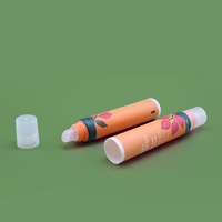 Tube cosmétique vide rose personnalisé, finition mate dépolie, en forme de goutte d'eau, pour lotion, soin de la peau, crème contour des yeux, essence, baume à lèvres, brillant à lèvres