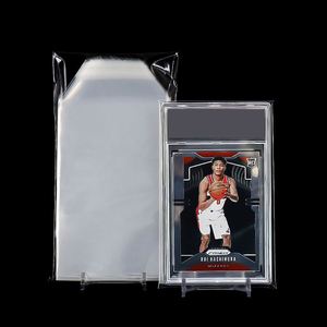 Protège-cartes sportifs auto-adhésifs refermables en PP transparent FX3.4x5.5, épaisseur 0,05 mm, avec fermeture à clip, pour cartes de baseball, football, voiture - Product Image 1