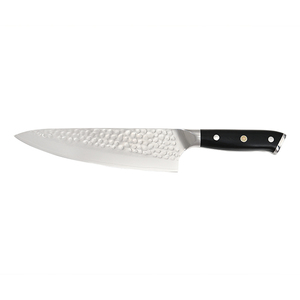 Coltello da Chef Professionale 8'' con Design Classico, Manico in G10 e Lama in Acciaio Damasco a 67 Strati Martellato - Product Image 4