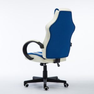 Premium <span class=keywords><strong>pelle</strong></span> sintetica traspirante blu tessuto girevole <span class=keywords><strong>poltrona</strong></span> Racing reclinabile sedia <span class=keywords><strong>da</strong></span> ufficio <span class=keywords><strong>da</strong></span> gioco - Product Image 3