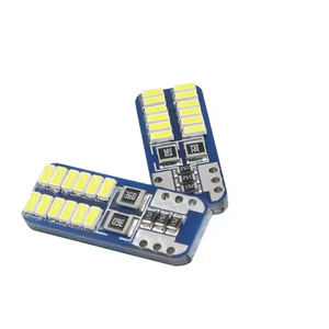 Bombilla LED Interior T10 W5W de 12V, 24SMD, Lámpara para Auto de 24mm 9mm, Luz Blanca para Reemplazo y Reparación - Product Image 1