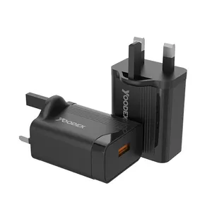 Yoodex Nhà Máy Bán Sỉ G10 5V 2.4A Cổng USB Bộ Sạc Cắm Tường Kiểu Anh Bộ Sạc Du Lịch Cho Thiết Bị Di Động