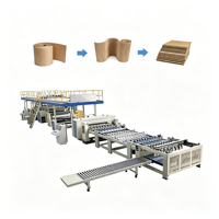 Machine à fabriquer des cartons à 3 couches, ligne de production de carton ondulé, ligne de fabrication de carton ondulé