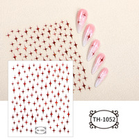 Autocollants pour ongles Net Red Laser, petits autocollants DIY avec étoiles pour bijoux, produit populaire en ligne