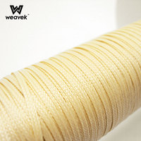 Corde tressée Vectran personnalisée de 2 mm, zéro glissement, ultra-faible élongation, haute résistance, résistante à l'abrasion, fibre LCP, frein de parapente