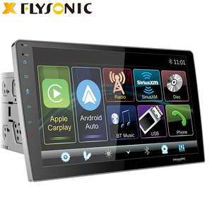 Đôi DIN phổ Auto <span class=keywords><strong>DVD</strong></span> <span class=keywords><strong>Player</strong></span> USB MP3 MP5 âm thanh 10.6 inch đài phát thanh xoay Stereo Màn hình cảm ứng DSP Apple Carplay xe chơi - Product Image 2