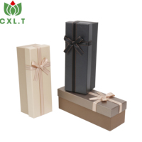 Boîte cadeau élégante en carton rigide avec pelliculage brillant mat, gaufrage et impression à chaud dorée pour emballage cadeau en papier