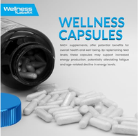 Capsules à base de plantes NAD+ avec Resvératrol, Berbérine, Biotine, Acide Hyaluronique – Complément Anti-Âge – Marque Privée OEM