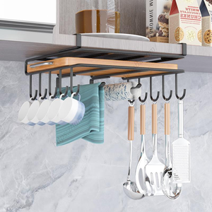 Support mural en acier inoxydable pour ustensiles de cuisine et planches à découper – Vente en gros - Product Image 1