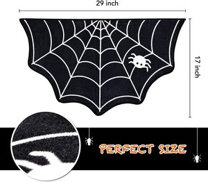 Tappetino di benvenuto per <span class=keywords><strong>ragnatela</strong></span> di Halloween durevole decorativo economico con supporto in gomma antiscivolo - Product Image 3