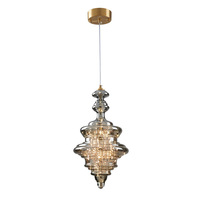 Lustre en verre et fer forgé, style nordique post-moderne, créatif, de luxe léger, pour bar, chevet, chambre et salle à manger, tendance influenceur