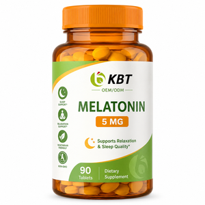 Fabricant de comprimés de <span class=keywords><strong>mélatonine</strong></span> <span class=keywords><strong>5</strong></span> <span class=keywords><strong>mg</strong></span> à dissolution rapide OEM, suppléments de <span class=keywords><strong>mélatonine</strong></span> <span class=keywords><strong>5</strong></span> <span class=keywords><strong>mg</strong></span> personnalisés en 300 unités - Product Image 1