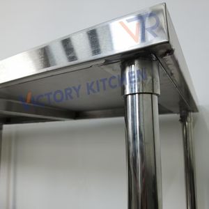 VICTORY KITCHEN VCT Modelo Seis patas Mesa DE TRABAJO DE ACERO INOXIDABLE Prep Mesa DE TRABAJO Base Upstand Restaurante/Catering/Hoteles - Product Image 6