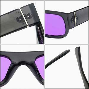 Gafas de Sol Cuadradas Moradas Retro de Moda 2022 al por Mayor para Hombre, Gafas de Sol Rectangulares Pequeñas UV400 para Mujer - Product Image 6