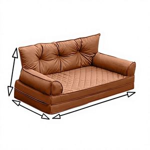 Luxurious Anti-slip Solid Rectangle Pet <b>Sofa</b> Bed Durable Water-resistant Detachable Washable Portable Soft Comfortable Dog Cat - Product Image 3