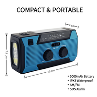 Radio NOAA de Emergencia de 5000 mAh para la Temporada de Huracanes, Corte de Energía en el Hogar, Preparación para Desastres, Equipo de Supervivencia, Kit Portátil para Cortes de Energía