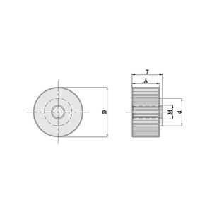 Minhui Mw Stainless Steel Industrial Knob P-1006S Straight Grain Anti Loosening Embossed Fastener Hand Tightening Screw - Product Image 1