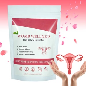 Tisane utérine Chinaherbs pour le soutien <span class=keywords><strong>de</strong></span> la fertilité féminine - Mélange d'herbes biologiques Goji, Gingembre, <span class=keywords><strong>Rose</strong></span>, Végétalien, Sans OGM, Sans gluten, En vrac - Product Image 1