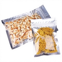 Semi-transparante aluminium PE ziplock zakjes voor voedselverpakkingen, zoals thee, gedroogd fruit, dierenvoer, pizza, suiker & snacks