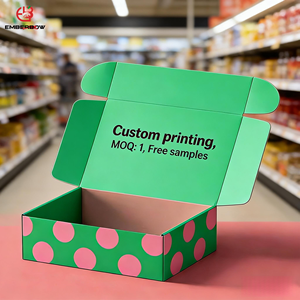 EBB Custom Logo Printed Eco-Friendly Heavy-Duty Reusable Recyclable Kraft <b>Paper</b> Corrugated Mailer Box Airplane Closure for - Product Image 1
