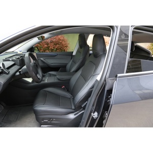 Cojín para <span class=keywords><strong>Asiento</strong></span> de Coche FUXUAN para Tesla Model Y con Cubierta de Cuero Nappa Negro - Product Image 5