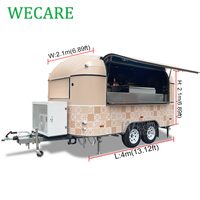 Wecare Bar extérieur mobile, cuisine entièrement équipée, foodtruck, camion à burgers, camion de restauration, remorque alimentaire, camion à pizzas avec cuisine complète