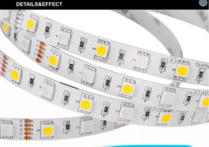 แถบ IP65 SMD RGB ที่สว่างเป็นพิเศษกันน้ำ12V เทปไฟ LED โค้งงอได้สำหรับสวนหลังบ้านสระว่ายน้ำงานปาร์ตี้ - Product Image 2