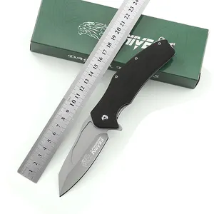 High Quality Stainless Steel Blade G10 Handle survival Outdoor Bowie Rescue Knife With Anti-slip Handle