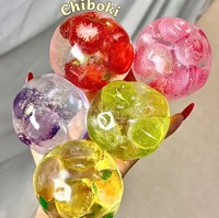 Boules de gelée de coco et de fruits Vaseline mignonnes à faible MOQ, assortiment de bandes de gelée de banane, cadeau de décompression