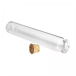 Tube à essai en verre avec <span class=keywords><strong>bouchon</strong></span> en liège naturel, personnalisable par l'usine OEM, diamètres <span class=keywords><strong>85mm</strong></span>, 115mm, 120mm - Product Image 2