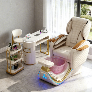 Nuevo Mobiliario de Lujo para Salón de Uñas Sillas de Pedicura sin Tuberías ni Fontanería Silla de Masaje para Manicura y Pedicura con Spa para Pies - Product Image 1