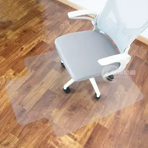 Rectangle Shape 30'' X 48'' PVC Chair Mat For Hard Floor Transparent Computer Chair Floor Protector For Office And Home