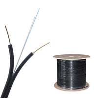 Venta al por mayor de cable de fibra óptica para interiores G657A1 GJYXFCH 1 núcleo Ftth Cable de caída 1km Cable de caída de fibra óptica 1 núcleo