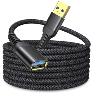 Cable de extensión USB 3,0-0,3 m Super Fast 5Gbps macho a hembra para lector de tarjetas, teclado, impresora, escáner, cámara - Product Image 1
