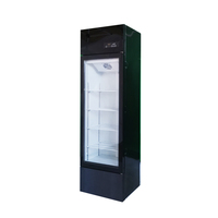 Réfrigérateur de présentation de boissons en verre transparent de 200 L, 1 porte