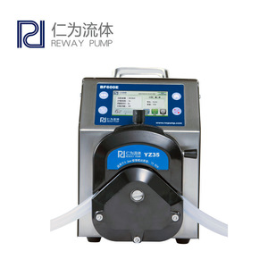 Pompe péristaltique mini Reway en acier inoxydable avec moteur pas à pas, pompe de process électrique, raccord de tuyau flexible, OEM - Product Image 3