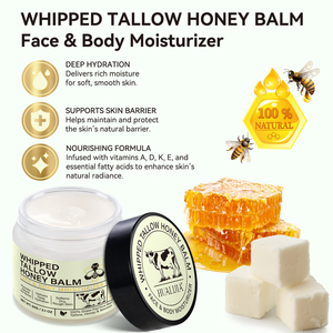 Baume Fouetté Végétalien Naturel au Suif et au Miel avec Logo Personnalisé, Crème de Suif de Bœuf Nourri à l'Herbe de Qualité Cosmétique en Vrac pour le Visage et le Corps - Product Image 5