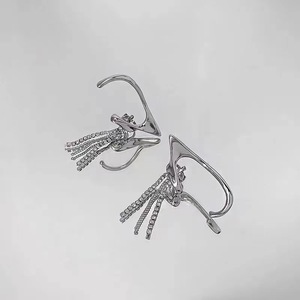 Manchettes d'oreilles elfe non percées sans Clips d'oreille manchettes d'oreilles elfe boucles d'oreilles en argent - Product Image 1