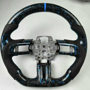 Volant de voiture en fibre de carbone compatible avec Ford <span class=keywords><strong>Mustang</strong></span> GT350 GT500 GT <span class=keywords><strong>V6</strong></span> 2015 2016 2017 2018 2019 2020 2021 2022 GT Shelby - Product Image 5