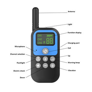 Multifunctionele Smart <span class=keywords><strong>Dog</strong></span> <span class=keywords><strong>Trainer</strong></span> 1500M Signal Range Bark Control Waterdichte Digitale Display Omgevingsverlichting Voor 3 Honden - Product Image 4
