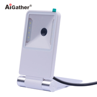 Scanner de codes-barres 2D ultra-fin et léger, pliable, mini-scanner de bureau, lecteur de codes QR 1D, scanner de plateforme