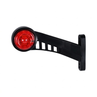 Feu de gabarit latéral double face à LED 24V pour camion, feu de dégagement bicolore pour remorque