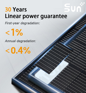 Panneau solaire SunPlus 580W bifacial de type N pour mono double vitrage - Sortie de puissance élevée, demi-cellule, IP67, efficacité de 23,32% - Product Image 4
