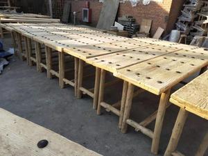 Tavolino da Tè Antico Cinese in Legno di <span class=keywords><strong>Olmo</strong></span> <span class=keywords><strong>Colore</strong></span> Naturale Robusto Tavolino da Caffè Rustico - Product Image 6