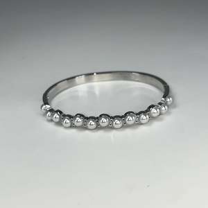 Bracelet en perles en acier inoxydable 316L plaqué or PVD, bijoux durables et résistants pour femmes - Product Image 1