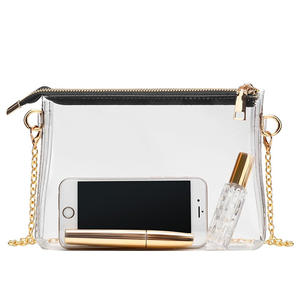 Bolsa Transparente OEM, Bolsa Transversal Clara com Bolso Frontal, Logotipo Personalizado para Festival de Música e Dia de Jogo - Product Image 1